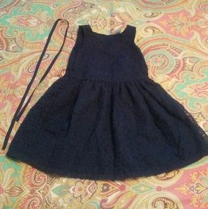 Girls navy blue dress